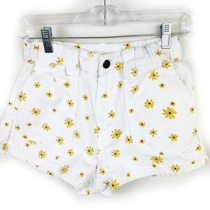 PACSUN floral Jean shorts with yellow daisy print size: S